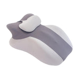 Maxbell Prone Pillow Headrest Memory Foam Wedge for Reading Back Neck Abdomen Adults Dark Gray