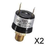 Maxbell 2x12V Air Pressure Switch Rated For Trumpet Train Horn Compressor 170-200 PSI