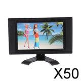 Maxbell 50xDollhouse 3 3/8 Inch LCD TV - Grey or Black for 12inch fashion Doll