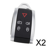 Maxbell 2x5 Buttons Remote Keyless Key Fob Case for Uncut Blade For Jaguar XF XK XKR