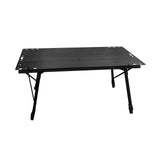 Maxbell Folding Table Furniture Stable Aluminum Alloy Patio Desk for Yard Garden BBQ Black