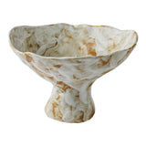Maxbell Ceramic Footed Plate Breads Countertop Home Decor Fruit Bowl Holder Pedestal