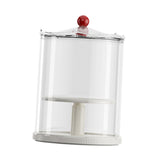 Maxbell Action Figure Display Case Clear Rotating Organizer for Model Doll Desk Home white