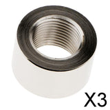 Maxbell 3xIron plating nickel O2 Sensor Exhaust Bung Nut M18*1.5mm