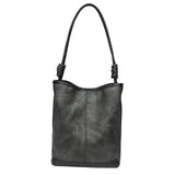 Maxbell Womens Leather Bucket Bag Handbag Travel Tote for Vacation Outdoor Commuting