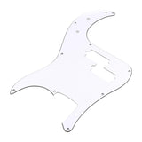 Maxbell Guitar Pickguard Repairing Trendy Portable with Pickup Hole Scratch Plate White