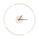 Creative Suspended Wall Clock Nordic 30cm for Office Bedroom Decoration Wood color