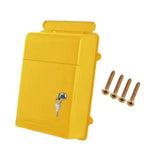 Maxbell Wall Mounted Mailbox Wide Opening Collection Box for Cards Newspapers School Yellow