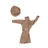 Maxbell 1/6 Scale Female Figure Doll Trench Coat Outfit for 12" Female Action Figure Brown