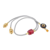 Maxbell Metal Camping Gas Propane Tank Connection Adapter Coupler for 2 Stoves 72cm - Aladdin Shoppers