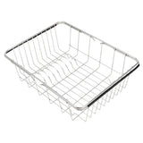 Stainless steel Expandable Sink Dish Drainer Vegetable Fruit Storage Basket