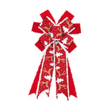 Maxbell Red Christmas Ribbon Bows Handmade 10 Sides for Treat Bags Christmas Wedding