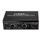 Maxbell 2-Channel Microphone Preamplifier Dual MIC Preamp Electric Guitar Bass Amp - Aladdin Shoppers
