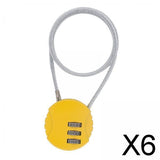 Maxbell 6xMotorcycle Helmet Lock Cycling lock Universal mini Backpack Yellow