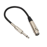 Maxbell 2x1/4 TRS Audio Male to 3-pin XLR Female Cord for Musical Instrument Parts