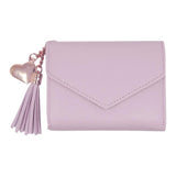 Maxbell Womens Fashion Trifold Wallet Leather Coins Multi Card Wallet Light Purple