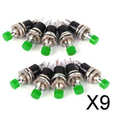 Maxbell 9x10 x Mini Momentary Push Button Switch for Model Railway Hobby Green