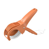 Maxbell Fruit Veggie Cutter Slicers Versatile Fruit Slicers for Banana Cucumber Tomato red brown