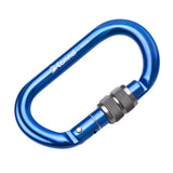 Maxbell 4 Piece 25KN Aluminum Rock Climbing Rescue Safety D Type Carabiner Screwgate