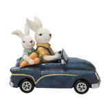 Maxbell Easter Bunnies Decoration Decorative Resin Figurine for Home Bedroom Balcony
