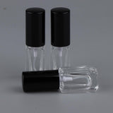 Maxbell Maxbell 3x 3ml Empty Glass Spray Bottle Pump Fine Mist Perfume Atomiser Black Caps