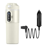 Maxbell Heating Cup Portable Heated Water Boiler for Family Cars Work Brewing Coffee Beige
