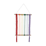 Maxbell Bohemian Tapestry Wall Decor Nursery over Bed Prop Gift Macrame Wall Hanging rainbow color