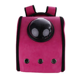 Maxbell Maxbell Astronaut Capsule Pet Carrier Backpack Dog Cat Travelling Bag Tote Rose Red