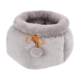 Pocket Shape Cat Bed Soft Cozy Cute Kitten Nest for Pets Supplies Gray Small - Aladdin Shoppers