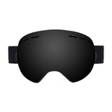 Maxbell Ski Goggles Anti-fog Spectacles Snowboard UV Protect Over Glasses Black