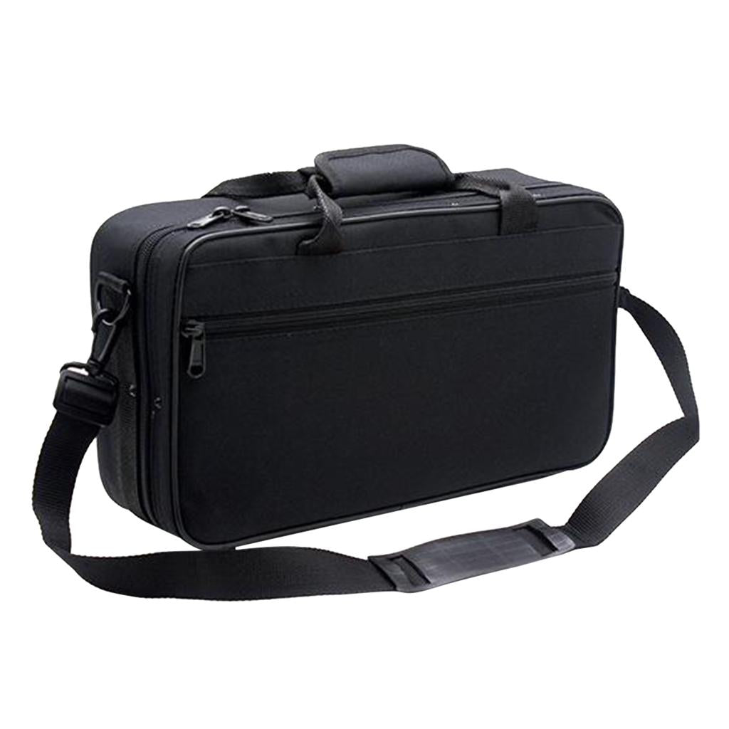 Maxbell Clarinet Case Black Clarinet bag Adjustable Strap Thick Padded Nice Zipper