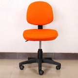 Stretch Soft Swivel Chair Slipcover Office Computer Chair Covers  Orange