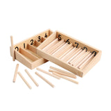 Maxbell Montessori Spindle Box Counting Counting Sticks 3 -6 Year Olds Teaching Aids