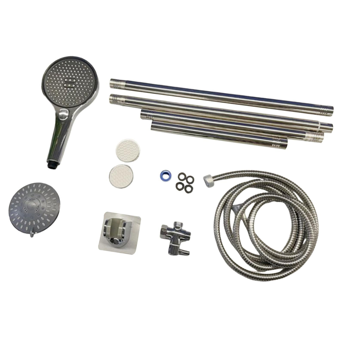 Maxbell Double Shower Heads for Couples Handheld Showerhead for Valentine's Day Home Electroplating