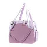 Maxbell Pickleball Racquet Handbag Portable Versatile Tennis Racket Tote for Fitness Purple