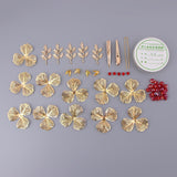 Copper Leaf Flower Hairpin Wedding Bride Bridesmaid Headdress Hair Accessory DIY Making Crafts - Aladdin Shoppers