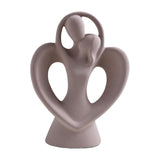 Maxbell Maxbell Abstract Ceramic Sculpture Home Decorations for Bookshelf Table Centerpiece Couple