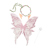 Maxbell Fairy Wings Cute Halloween Costume Accessories Decor Comfortable Fancy Dress Pink