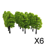 Maxbell 6x20x Model Trees Scenery 1:100 HO Scale Tree Landscape Layout Light Green