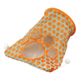 Maxbell Cat Tunnel Bag for Indoor Cats Folded Play Tunnel for Cat Kitten Playing Orange