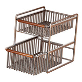 Maxbell Under Sink Storage Basket Decor Cabinet Organizer for Bathroom Home Cupboard Large