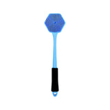 Maxbell Silicone Back Scrubber for Shower Double Sided for Men Women Non Slip Handle blue