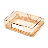 Socket Waterproof Box 118 Type Outlet Cover for Home Improvement Office 1Pcs Light Brown