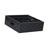 Maxbell Utensil Holder Paper Plate Organizer for Kitchen Countertop for Barbecue Cup Black
