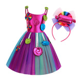 Maxbell 3xCandy Dress for Girls Sleeveless Princess Dress Dance Role Playing 110