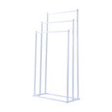 Maxbell Standing Towel Rack 3 Tier Home Towel Shelf for Household Hotel Laundry Room white