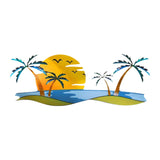 Maxbell Tropical Beach Wall Art Outdoor Beach Bathroom Decor for Indoor Outdoor Home