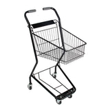 Maxbell Shopping Cart Two Layers Multipurpose Trolley for Kitchen Supermarket with Basket