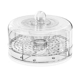 Maxbell Rotating Serving Tray Portable Veggie Fruit Tray for Restaurant Table