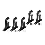 Maxbell Curtain Rod Bracket Curtain Rod Holder for Hotel Living Room Window Curtains Black